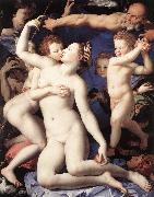 BRONZINO, Agnolo Venus, Cupide and the Time (Allegory of Lust) fg china oil painting reproduction